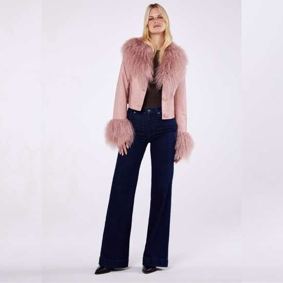 🚫 SOLD 🚫 Free People x Charlotte Simone Cropped Penny Faux Leather Jacket 💞 - Picture 10 of 16